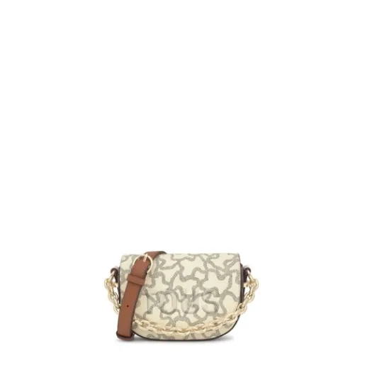 Minibandolera medialuna beige Kaos Icon^TOUS Best