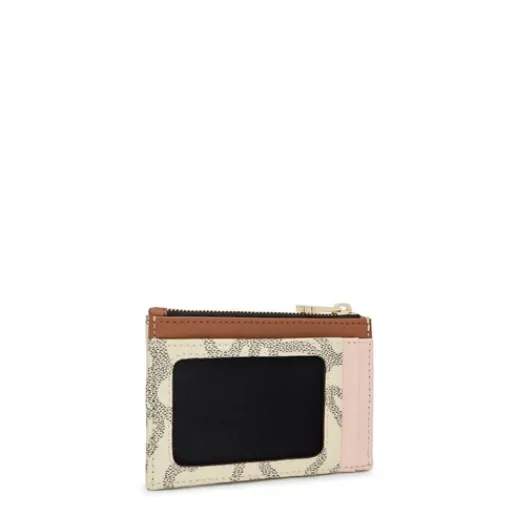 Monedero tarjetero beige Kaos Icon^TOUS Hot