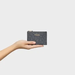 Monedero tarjetero oscuro Kaos Mini Lines^TOUS Clearance