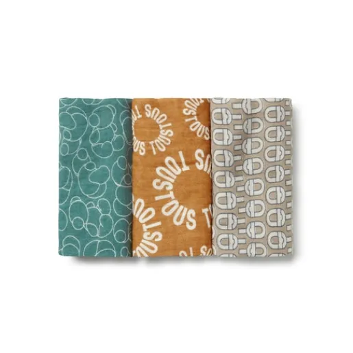 Muselina pack de 3 MMuse multicolor^TOUS New