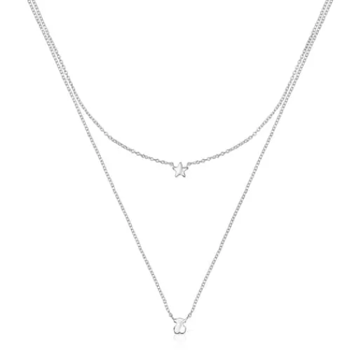 Pack de Collares oso-estrella de plata Mini Icons^TOUS Sale