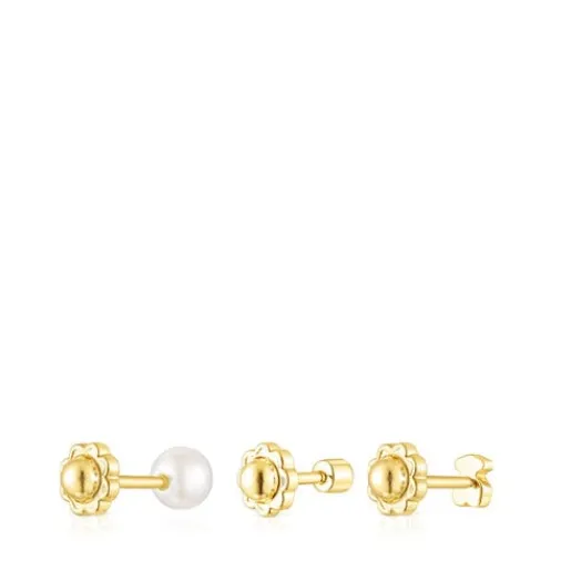 Pack de Piercings de oreja Pearl de con diamante y perla^TOUS New