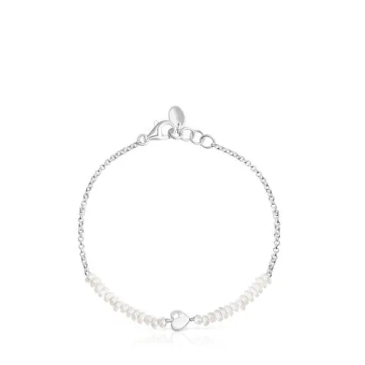Pack de pulseras de plata y perlas cultivadas, corazón y oso Mini Icons^TOUS Hot