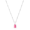 Pack gargantilla de plata y colgante oso de acero en color rosa 12 mm Sweet Dolls^TOUS Hot