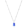 Pack gargantilla de plata y colgante oso de acero en color azul 12 mm Sweet Dolls^TOUS Clearance