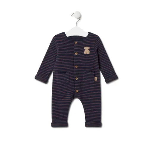 Pelele de bebé a rayas Blue azul marino^TOUS New