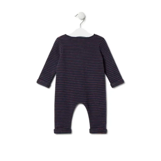 Pelele de bebé a rayas Blue azul marino^TOUS New