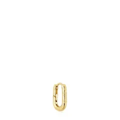 Pendiente aro individual de oro con textura Basics^TOUS Sale
