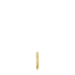 Pendiente aro individual de oro con textura Basics^TOUS Sale