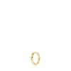 Pendiente aro individual de oro con detalles Basics^TOUS Sale