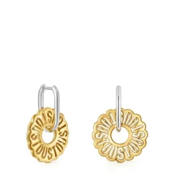 Pendientes aro bicolor Miranda^TOUS Outlet