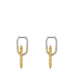 Pendientes aro bicolor Miranda^TOUS Outlet