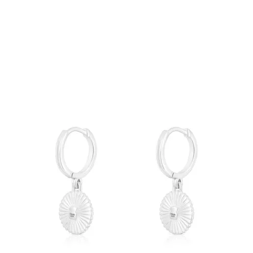 Pendientes aro bicolor oso Iris Motif^TOUS