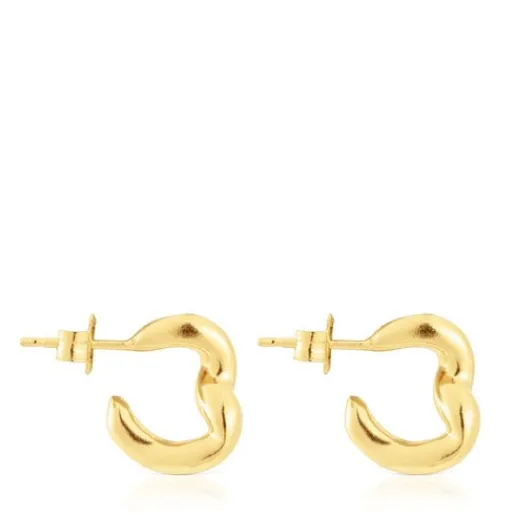 Pendientes aro con baño de oro 18 kt sobre plata New Hav^TOUS New