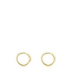 Pendientes aro de oro y diamantes Les Classiques^TOUS