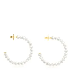 Pendientes aro de perlas Gloss^TOUS Best