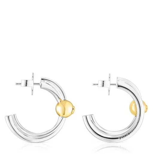 Pendientes aro doble bicolor Plump^TOUS Discount