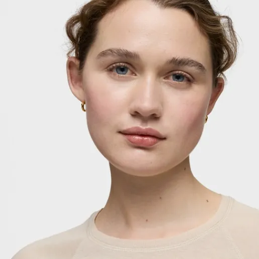 Pendientes aro oso con baño de oro 18 kt sobre plata Basics^TOUS Clearance