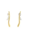 Pendientes bicolor doble onda New Hav^TOUS Best
