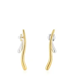 Pendientes bicolor doble onda New Hav^TOUS Best