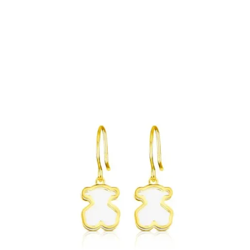 Pendientes con baño de oro 18 kt sobre plata Galaxy^TOUS Best