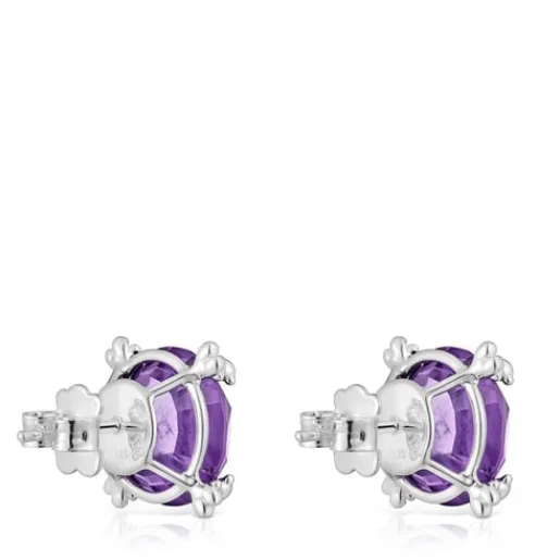 Pendientes corazón de y amatista Color Pills^TOUS Hot