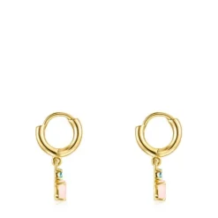 Pendientes cortos de con ópalo y topacio Mini Ivette^TOUS Outlet