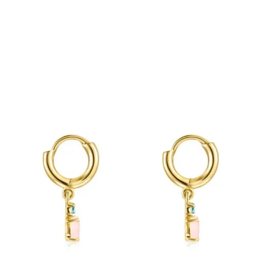 Pendientes cortos de con ópalo y topacio Mini Ivette^TOUS Outlet