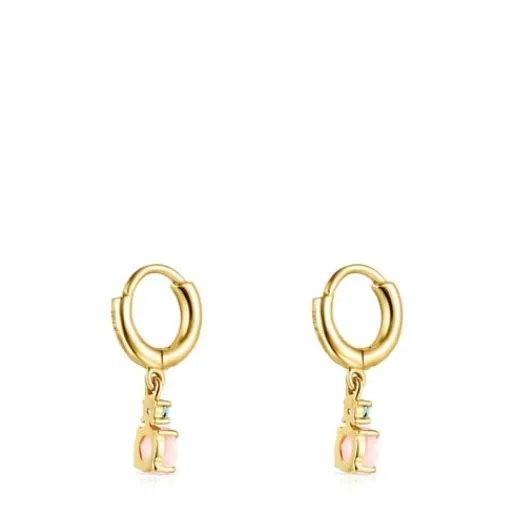 Pendientes cortos de con ópalo y topacio Mini Ivette^TOUS Outlet