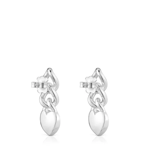 Pendientes cortos de corazón Bold Motif^TOUS