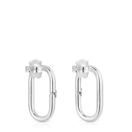 Pendientes cortos de Hold Oval^TOUS