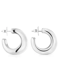 Pendientes de aro de plata Galia Basics^TOUS