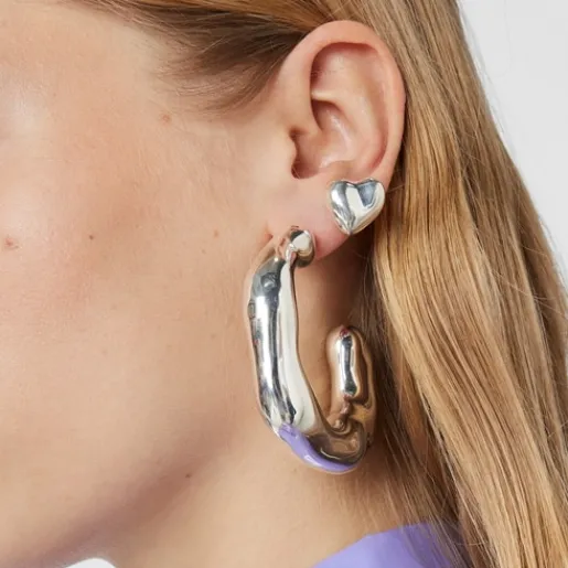 Pendientes de aro grandes de plata Tabit^TOUS Clearance