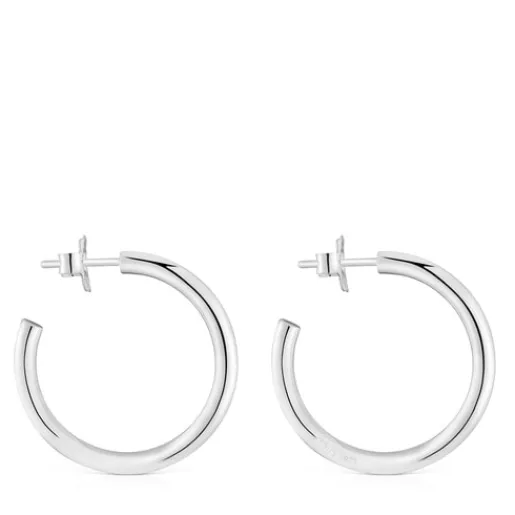 Pendientes de aro largos de 24 mm Basicos^TOUS Outlet
