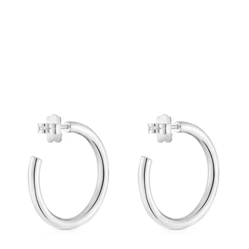 Pendientes de aro largos de 24 mm Basicos^TOUS Outlet