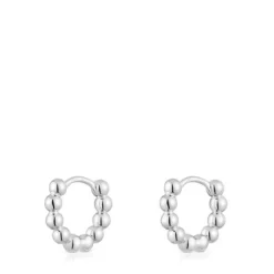 Pendientes de aro pequeños de plata Gloss^TOUS New