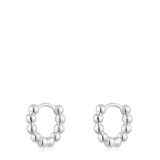 Pendientes de aro pequeños de plata Gloss^TOUS New