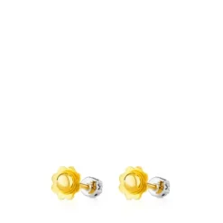 Pendientes de oro blanco y diamantes 0,08ct Diamonds^TOUS Discount