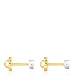 Pendientes de oro blanco y diamantes Diamonds^TOUS Outlet