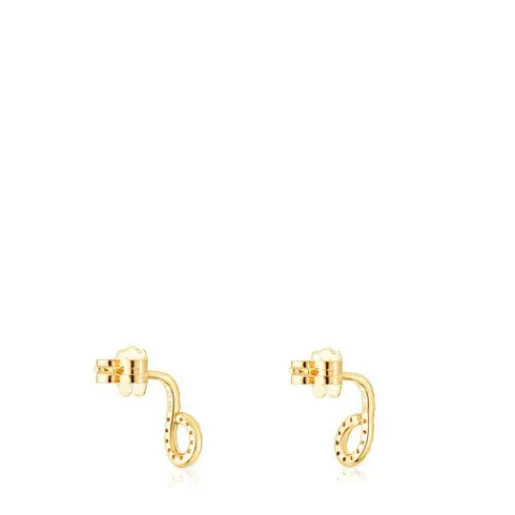 Pendientes de oro con diamantes Bent^TOUS Hot