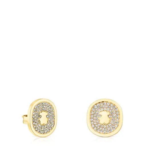 Pendientes de con diamantes 0,42 ct Oursin^TOUS Outlet
