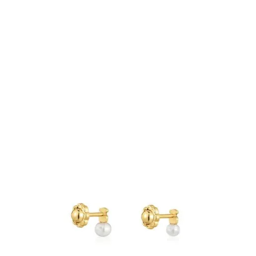 Pendientes de motivo oso con perla cultivada Puppies^TOUS Outlet