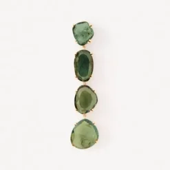 Pendientes de oro y turmalinas verdes ATELIER UNIQUE PIECES^TOUS New