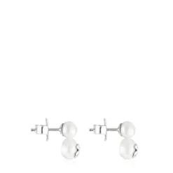 Pendientes de plata con dos perlas Icon Pearl^TOUS Hot