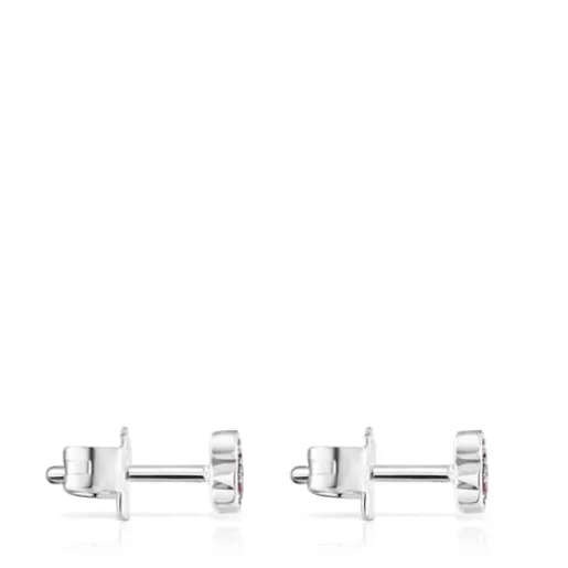 Pendientes de plata con oso de amatistas New Motif^TOUS Outlet