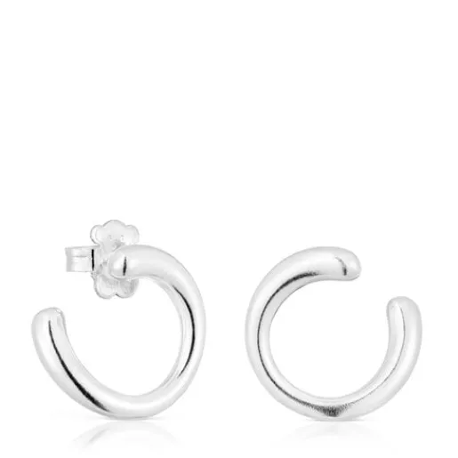 Pendientes de plata círculo New Hav^TOUS Online
