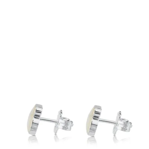 Pendientes de y nácar facetado motivo oso Color^TOUS Outlet