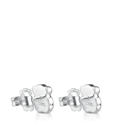 Pendientes de y nácar facetado motivo oso Color^TOUS Outlet