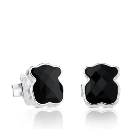 Pendientes de plata y ónix facetado Color^TOUS Outlet