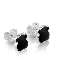Pendientes de plata y ónix facetado Color^TOUS Outlet